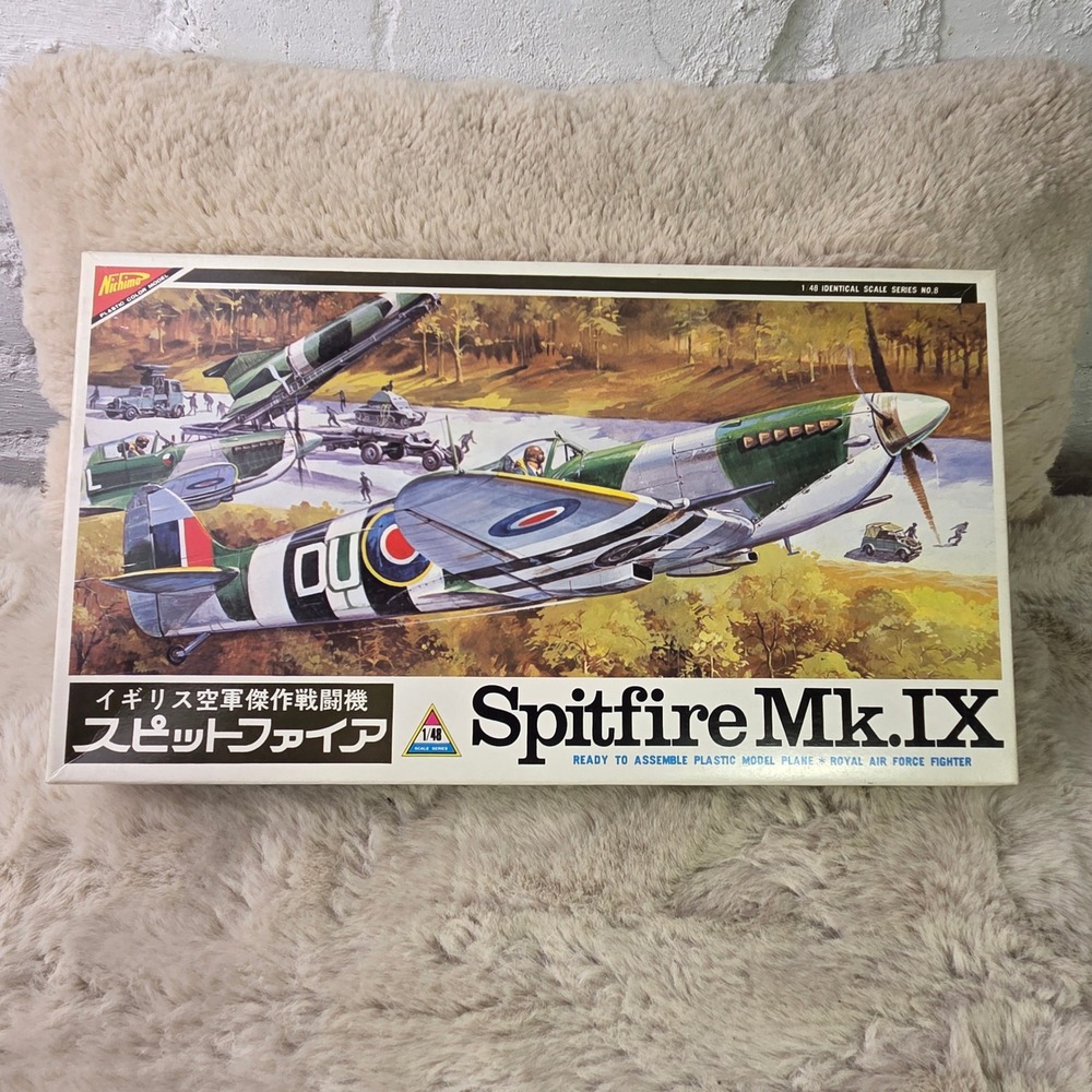 Nichimo 1/48 Spitfire Mk.IX Model Kit No S-4808 RAF Fighter Open Box Sealed Part